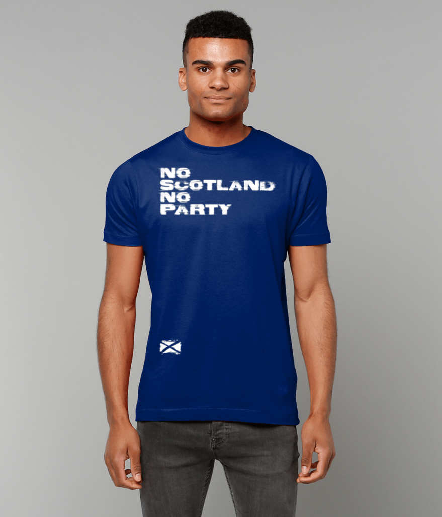 No Scotland No Party T-Shirt (Navy)