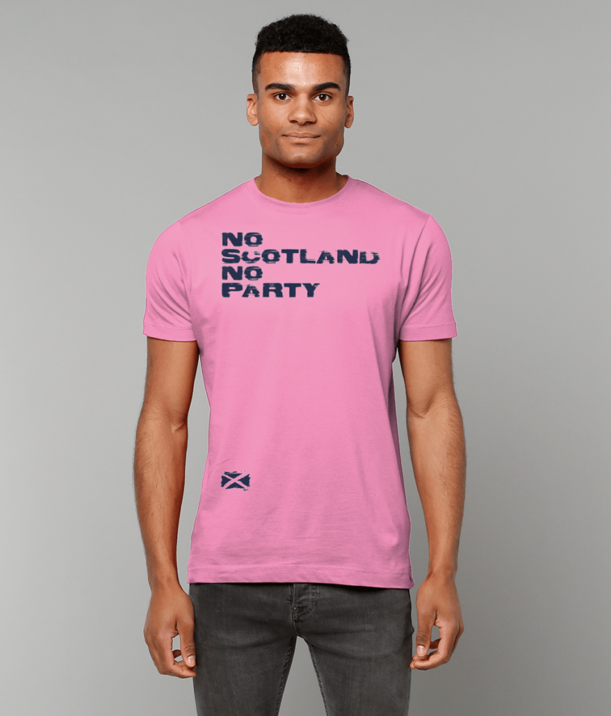 No Scotland No Party T-Shirt (Pink)
