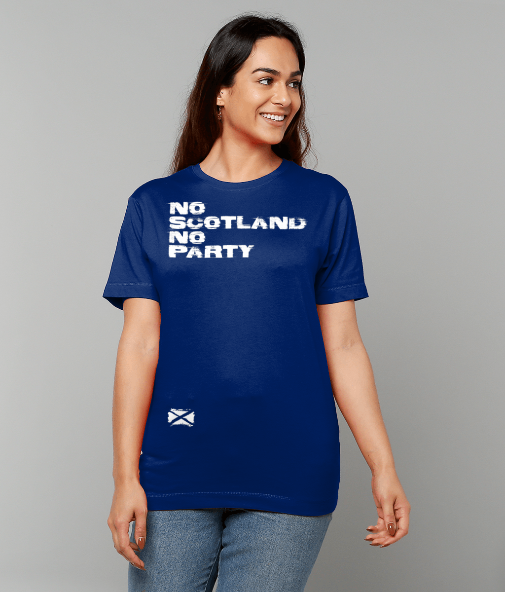 No Scotland No Party T-Shirt (Navy)