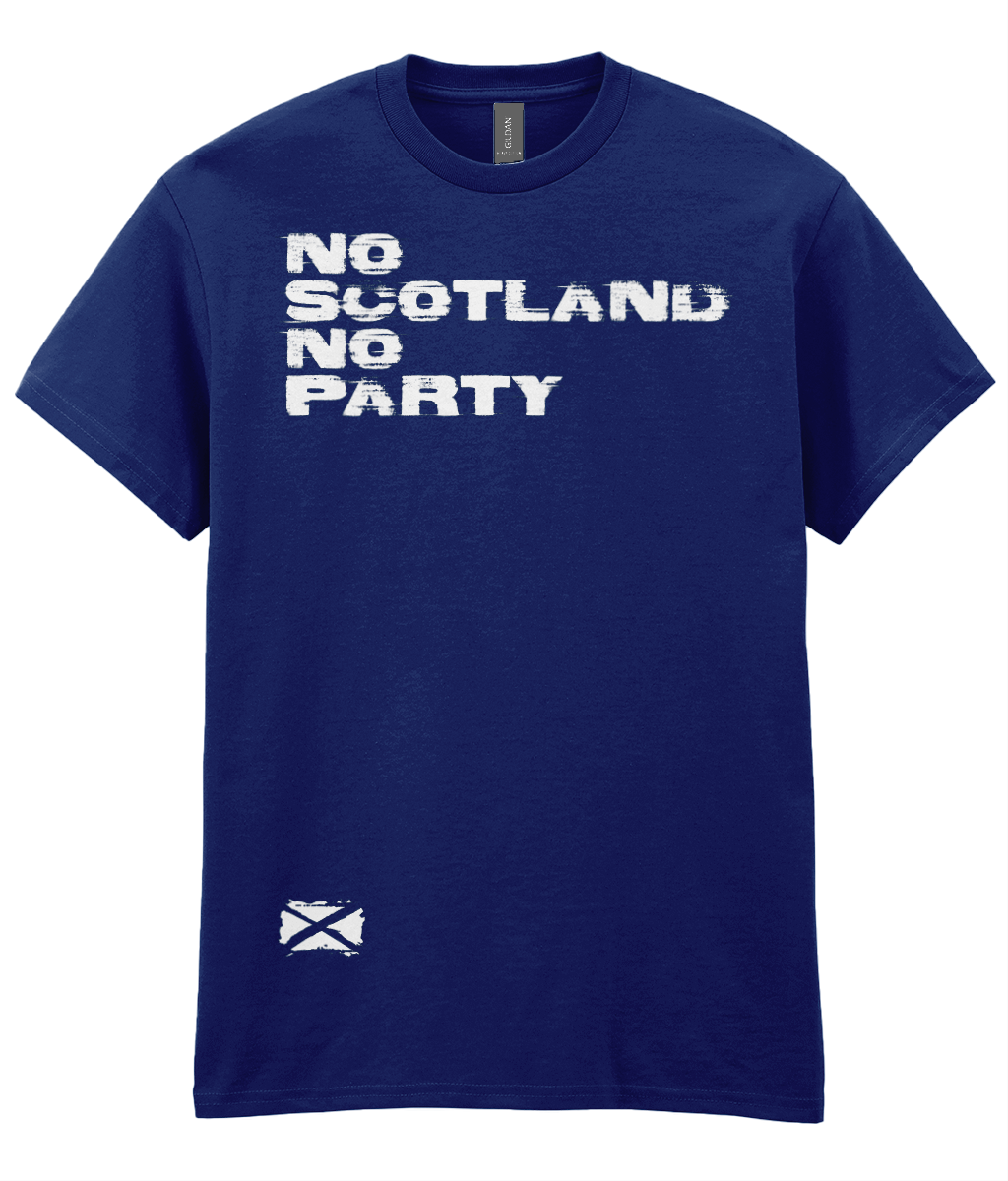 No Scotland No Party T-Shirt (Navy)